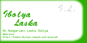 ibolya laska business card